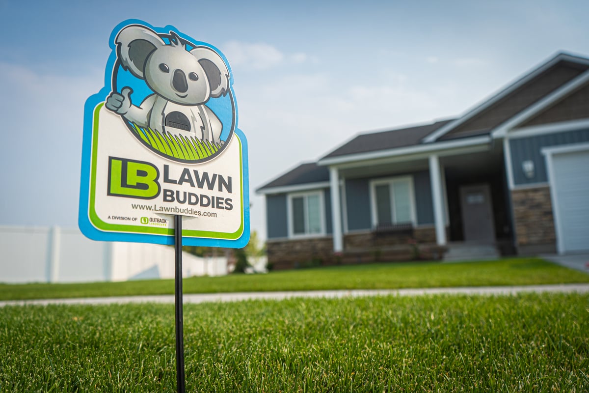 lawn buddies fertilization sign