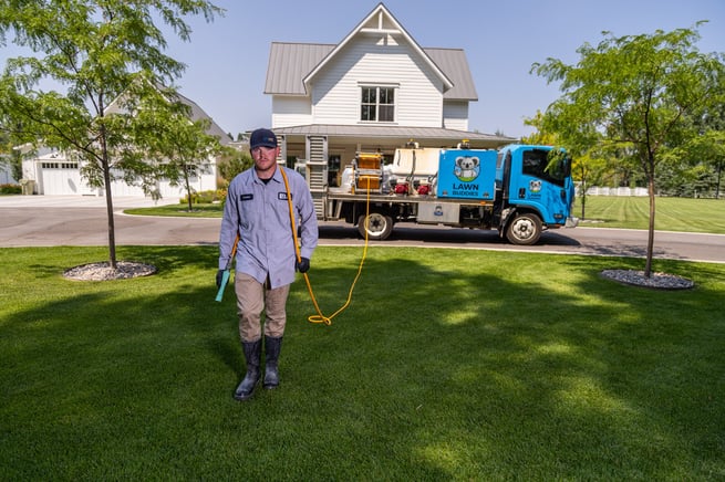 Lawn Buddies lawn technician in Idaho Fall lawn