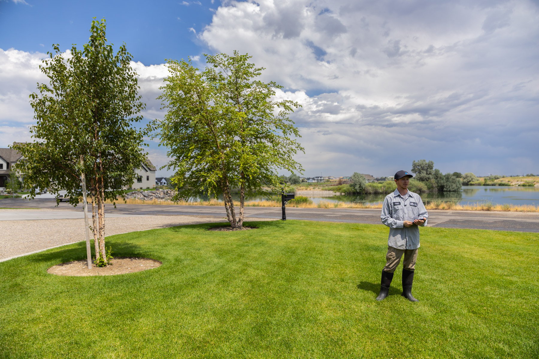 plant health care technician inspection lawn trees grass yard